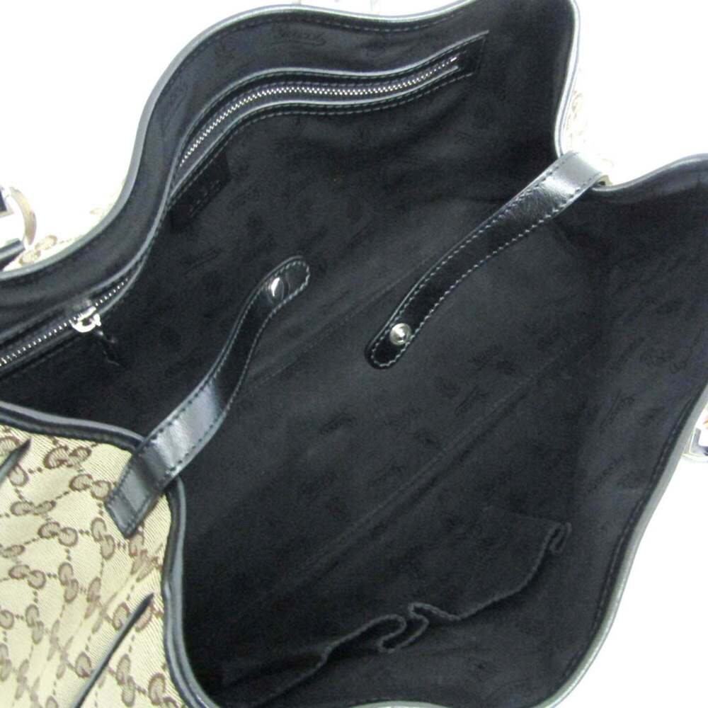 GUCCI Authentic Black Canvas Tote Bag - Picture 4 of 12